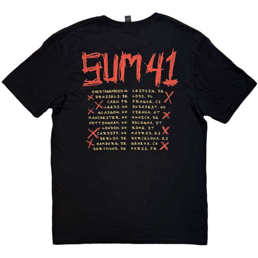 Sum 41 - Tour '24 Pt.2 Fuck Sum 41 Heren Tshirt - Zwart
